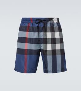 Плавки Check Burberry, Carbon Blue Ip Check