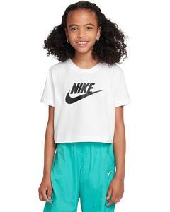 Футболка Nike Kids Cropped Futura T-Shirt, белый