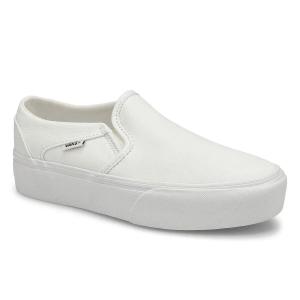 Кроссовки Vans Asher VN0A3WMM0RG женские белые слипоны для скейтбординга UWU911 Vans, белый