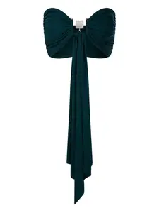 Топ Bezel Quartz с драпировкой Christopher Esber, зеленый