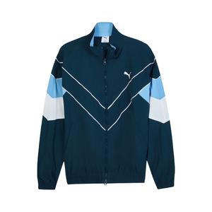 PUMA Ретро разноцветная оверсайз куртка унисекс, Sea Blue