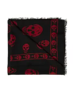 Шарф с логотипом Alexander Mcqueen, черный