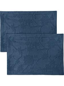 Erwin Müller Набор жаккардовых салфеток из смесовой хлопковой ткани, 2 штуки, цвет Arnsberg, синий