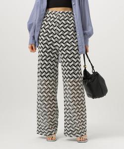 Брюки с эластичным поясом и ажурной отделкой Bayflow, цвет Black 19