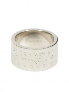 Кольцо Minimal с логотипом MM6 Maison Margiela, серебяный