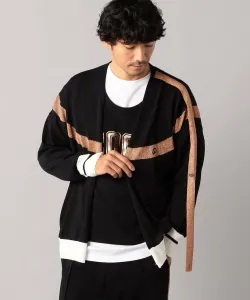 Вязаный кардиган с V-образным вырезом Β Men, цвет Black