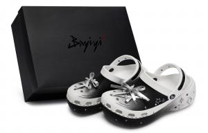 Crocs Классические сабо на платформе, сделано в 811 году, Hoshino Ginhui, женские подарочные сабо, черно-белые