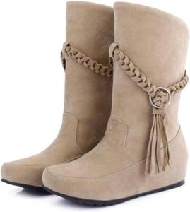 Женские формальные туфли с шнуровкой, с круглым носком и без застежки FAZAIQILUO, Ivory