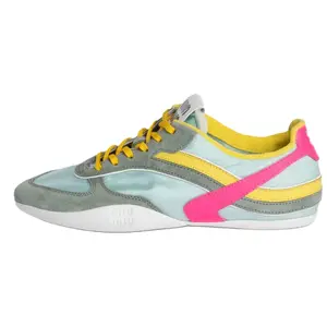 MIU MIU Низкие повседневные туфли для спортзала, женские, желто-зеленые