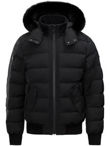Moose Knuckles пуховик Ladriere с капюшоном, черный