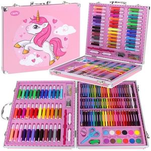 Художественный набор для рисования Мелками Краски Маркеры Чемодан 150 шт. Nobo Kids