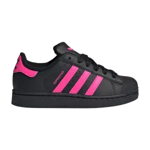 Кроссовки adidas Superstar 2 C 'Black Lucid Pink', черный
