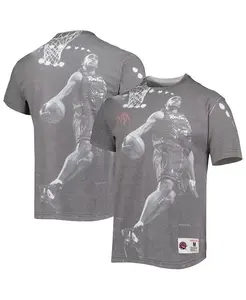 Мужская футболка Vince Carter Heather Gray Toronto Raptors Above The Rim Mitchell & Ness