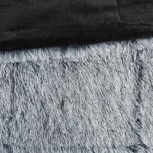 Комплект одеял из искусственного меха Malea Shaggy с интеллектуальным дизайном Intelligent Design, черный