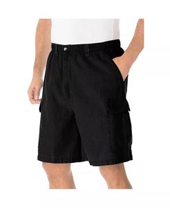 Мужские эластичные шорты-карго Knockarounds 8 дюймов для высоких и крупных мужчин KingSize, черный