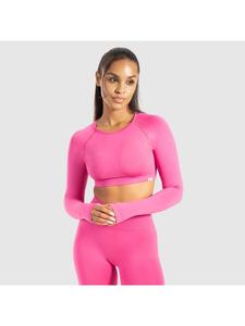 SMILODOX Футболка с длинными рукавами Linnea розового цвета