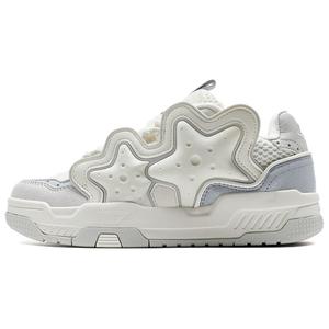 XTEP Низкие противоскользящие и износостойкие женские кроссовки для скейтбординга Coverage, белые, серые