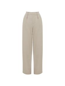 Широкие брюки со складками спереди Tussah ANGELA, серый