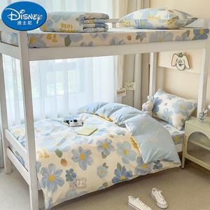 Disney Комплект постельного белья 3 предмета, простыня на резинке 135 см, пододеяльник 160x210 см, 100% хлопок, Huachong Xiaotu