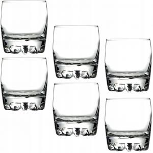 Стаканы для воды KADAX, набор из 6 шт., стаканы для питья, стаканы для сока из стекла, прочные стаканы для воды, сока, сада, вечеринки, напитка, пива, универсальные стаканы, стаканы для коктейлей, стаканы для напитков (Надя, 300мл), прозрачный