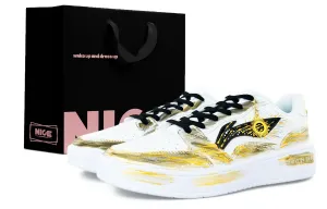 Li Ning Sycee Абразивостойкие Легкие Противоскользящие Кроссовки Low Top для скейтбординга Мужские Li-Ning, черный золотой