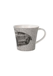 Кружка для кофе и чая saxa - porsche 356 чёрная Saxa Goebel, с принтом