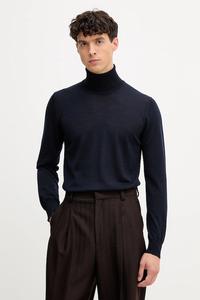 Шерстяной свитер Emporio Armani, темно-синий