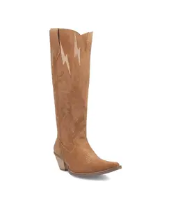 Женские кожаные ботинки Thunder Road Dingo, коричневый/бежевый