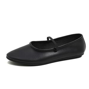 Туфли Мэри Джейн на плоской подошве женские TATAYA, White