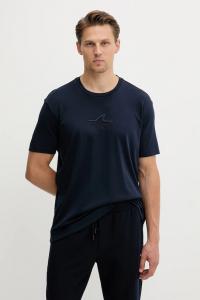 Хлопковая футболка Knitwear Paul&Shark, темно-синий