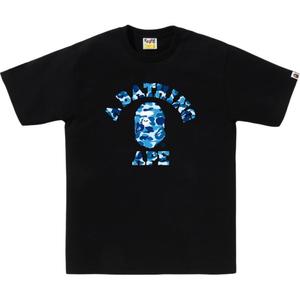 Футболка Bape Abc Camo Ape Face A BATHING APE, черный/синий