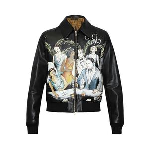 Блузон Amiri Bar Scene Leather Blouson, Black