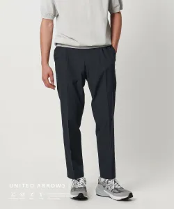 Брюки UA COZY с принтом в горошек и боковыми складками, однослойная сборка - можно стирать, не мнутся United Arrows, цвет Navy