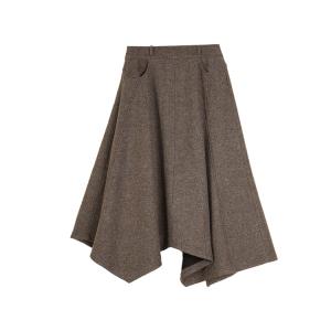 ELLE Повседневная длинная юбка Women's Coffee