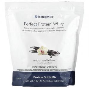 Metagenics, Perfect Protein Whey, натуральная ваниль, 810 г (1 фунт 12,57 унции)