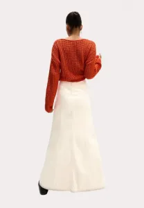 Длинная юбка Marks & Spencer, Ecru