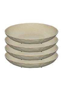 Набор столовых тарелок Koziol Club, 4 штуки, песочный