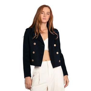 Куртка Love me now в стиле милитари из смесовой шерсти Belle & Bloom, Navy