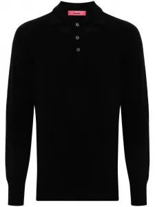 Рубашка поло из вирджинской шерсти Drumohr, черный