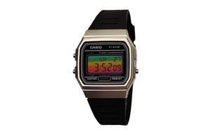 CASIO Часы Retrofit Series Quartz Movement Resin Strap Watch Men's Watch Black Dial
