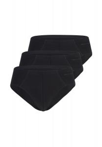 Трусы / трусы, комплект из 3 повседневных хлопковых трусов mey, черный