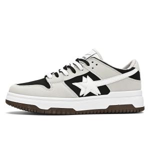 Нескользящие, амортизирующие, износостойкие, легкие, низкие, мужские, кроссовки для скейтбординга, черно-серые Binary, Black Gray