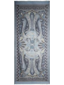 ETRO кашемировый шарф с принтом пейсли, синий