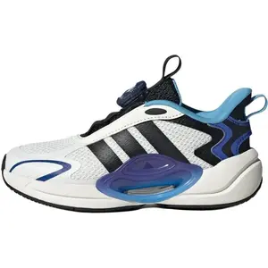 Износостойкие низкие кроссовки Galaxy для детей и подростков Adidas, белый/синий/черный