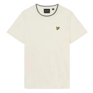 Меловая футболка с заостренным воротником Lyle & Scott, бежевый