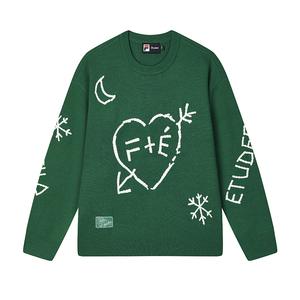 Свитер Études Unisex Mystic Emerald Green FILA, зеленый зеленый