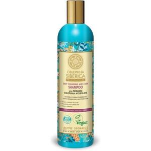 Профессиональный шампунь «Облепиха» для глубокого очищения и ухода за нормальными и жирными волосами, Natura Siberica