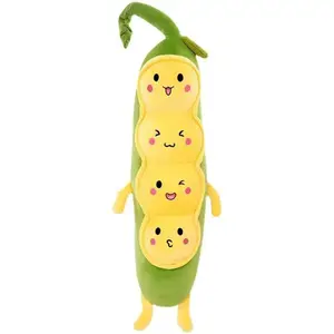 Креативная кукла гороховый стручок для спящих компаньонов плюшевая кукла высота 60см/80см/100см/130см XIWANTONG, желтый