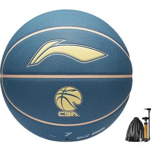 LINING Баскетбольный мяч PU Basketball Gray Blue размер 7 тренировочный unisex