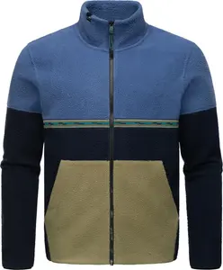 Флисовая куртка Ragwear "Londdy", без капюшона, модная мужская плюшевая куртка с высоким воротником, цвет Indigo